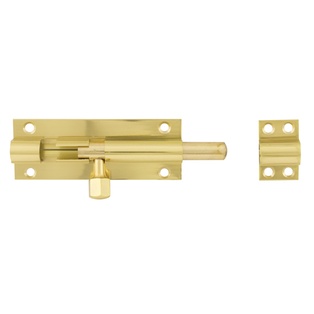 TOWER BOLT 4"BRASS