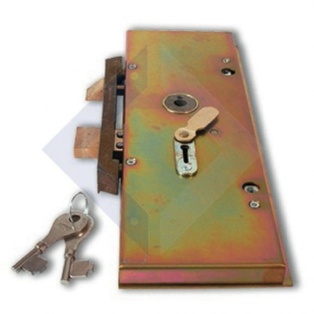 UNION STEEL DOOR LOCK LEFT